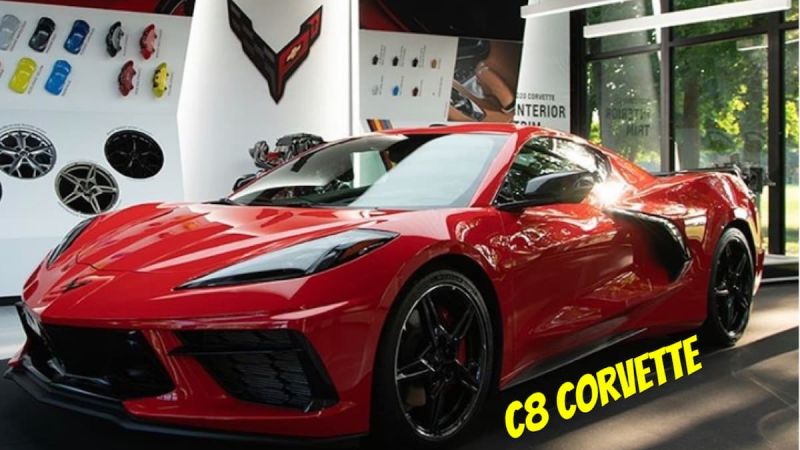Red C8 2020 Chevrolet Corvette