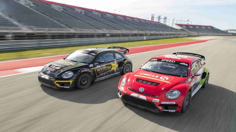 Competitors battle it out in TexasThey are again! Scott Speed and Tanner Foust, drivers for the Volkswagen Andretti Rallycross effort, are swapping leads and taking advantage of each other’s miscues to increase the team’s Championship lead. They are also upping their own totals in the race for the individual winner.  <strong>Almost Perfect Weekend</strong>  Speed completed a near-perfect weekend by claiming his first victory of the year, ahead of his teammate. Tanner Foust, on the other hand, worked hard to