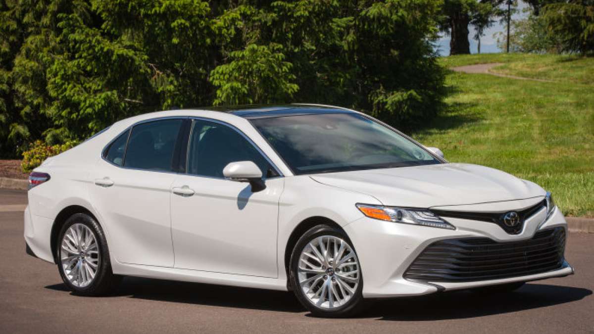 2018 camry in white