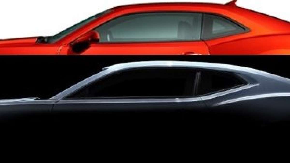 5th gen 6th gen camaro side compare