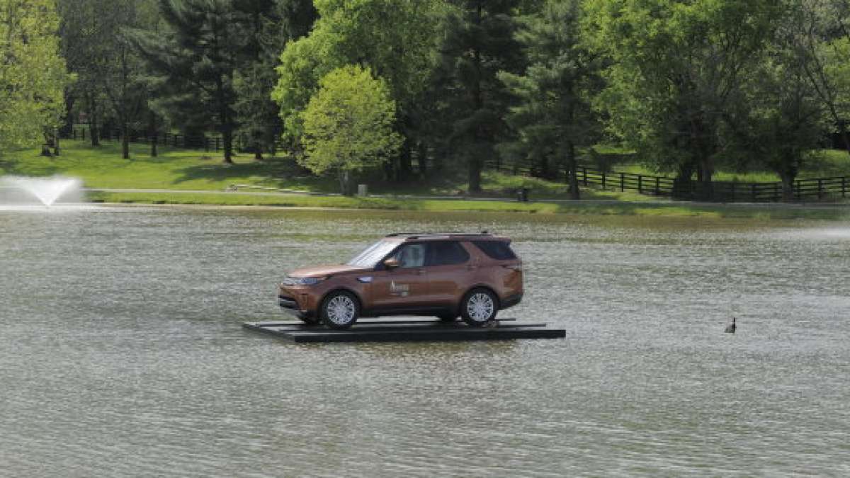 land rover floating