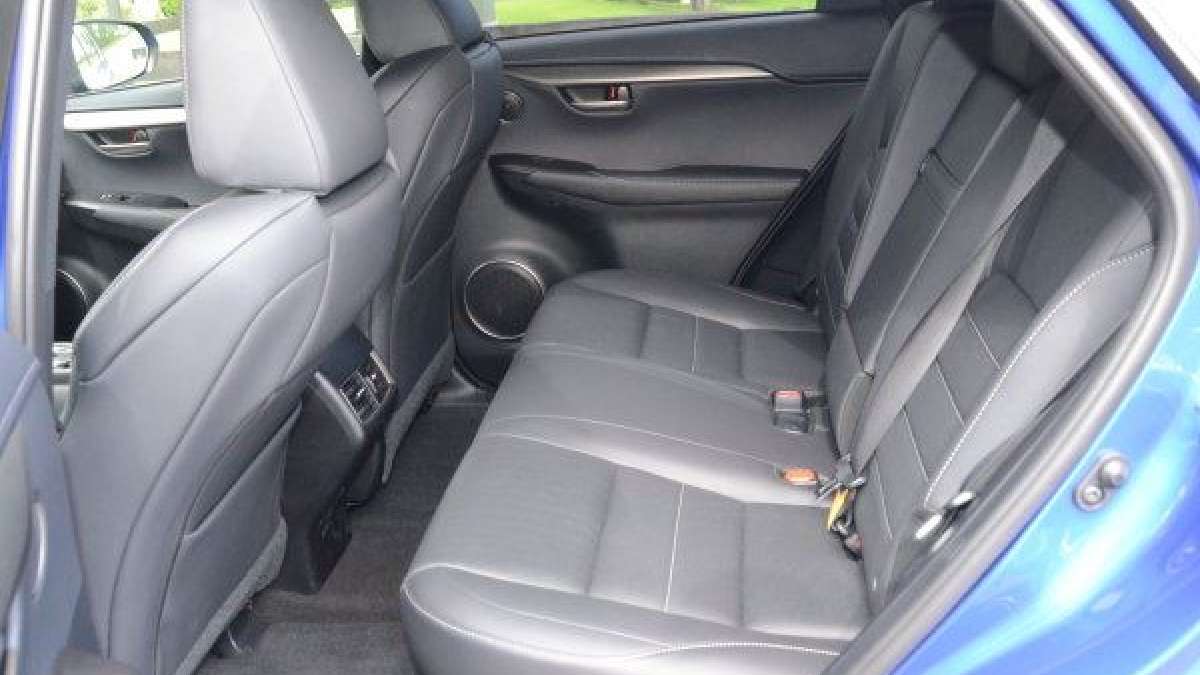 16 nx200t rear seats