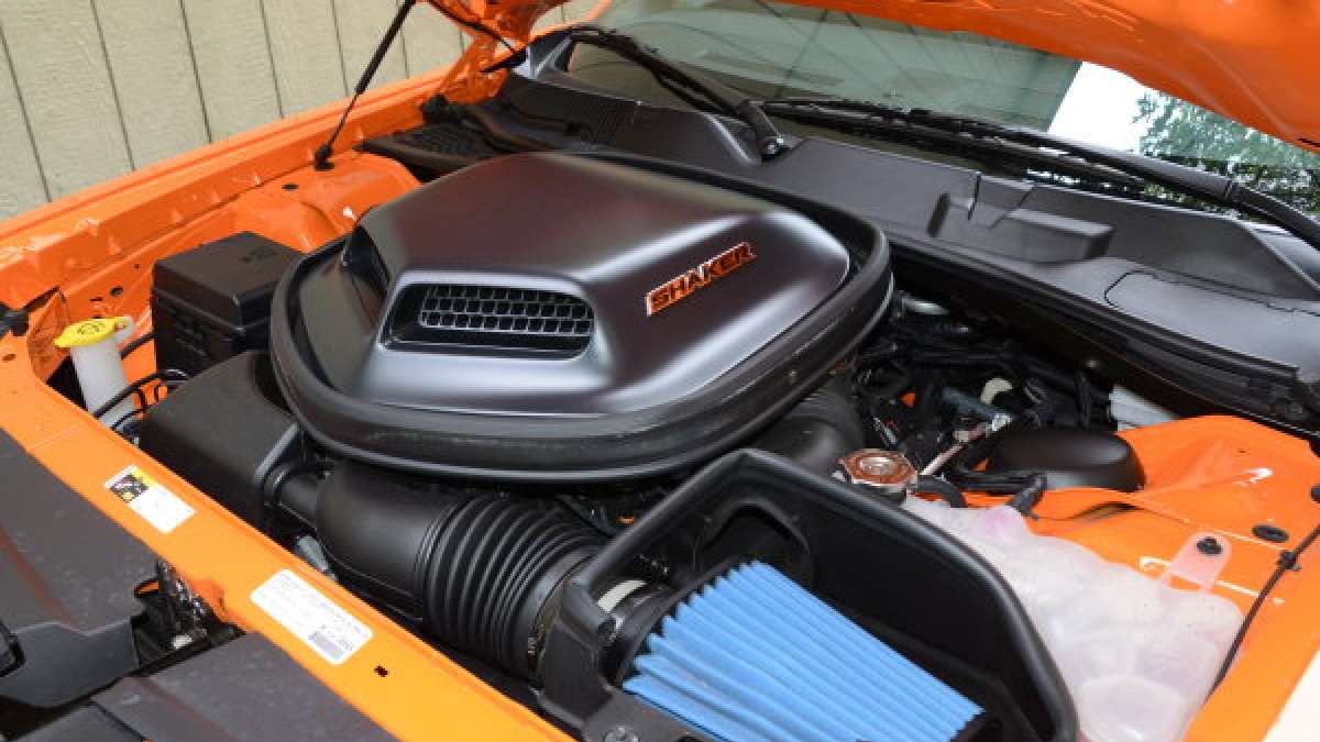 shaker engine hood up