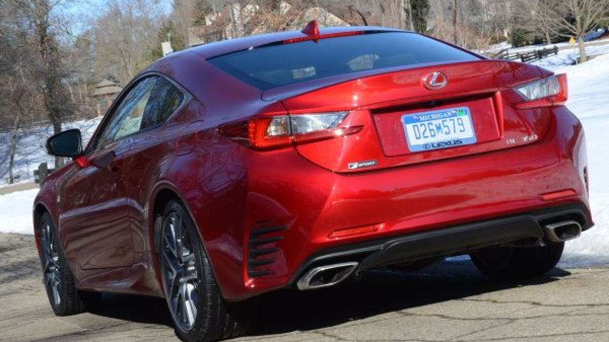 rc350 f sport road rear