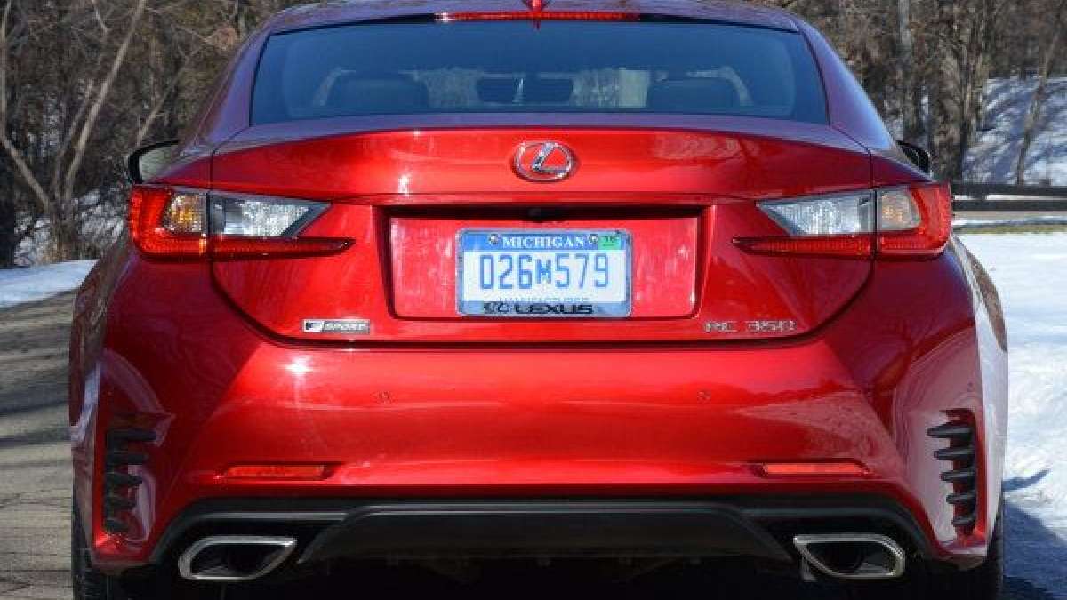 rc350 f sport rear