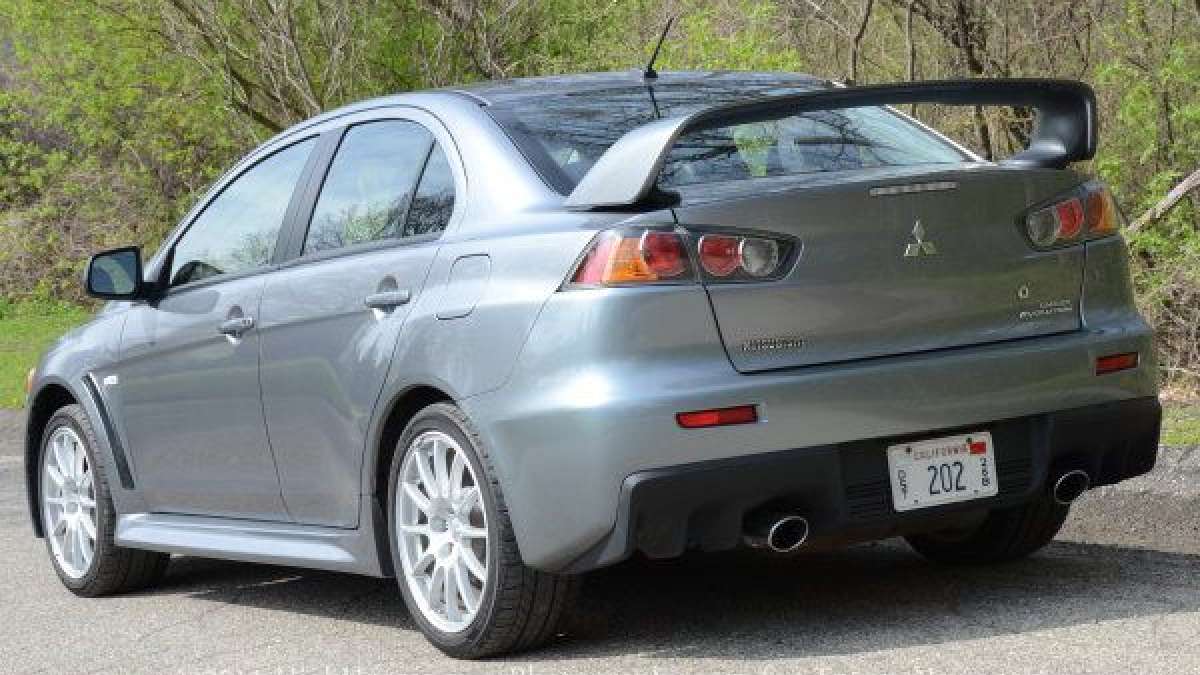 evo x rear road