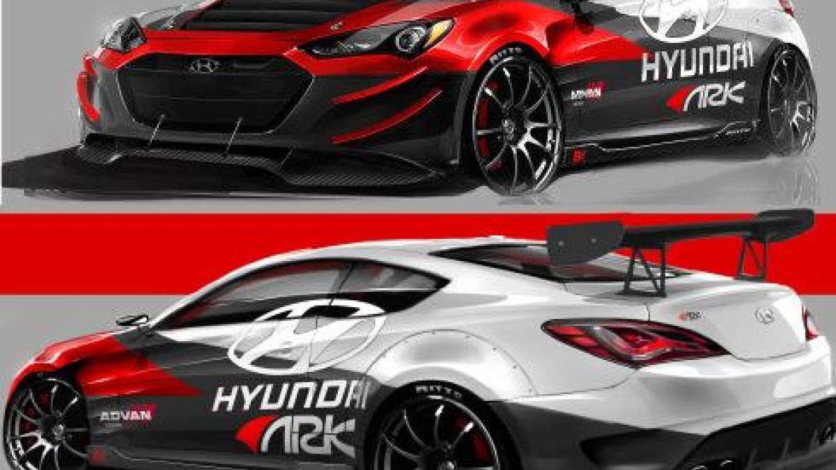 The ARK Performance Hyundai Genesis R-Spec Coupe super tuner track edition