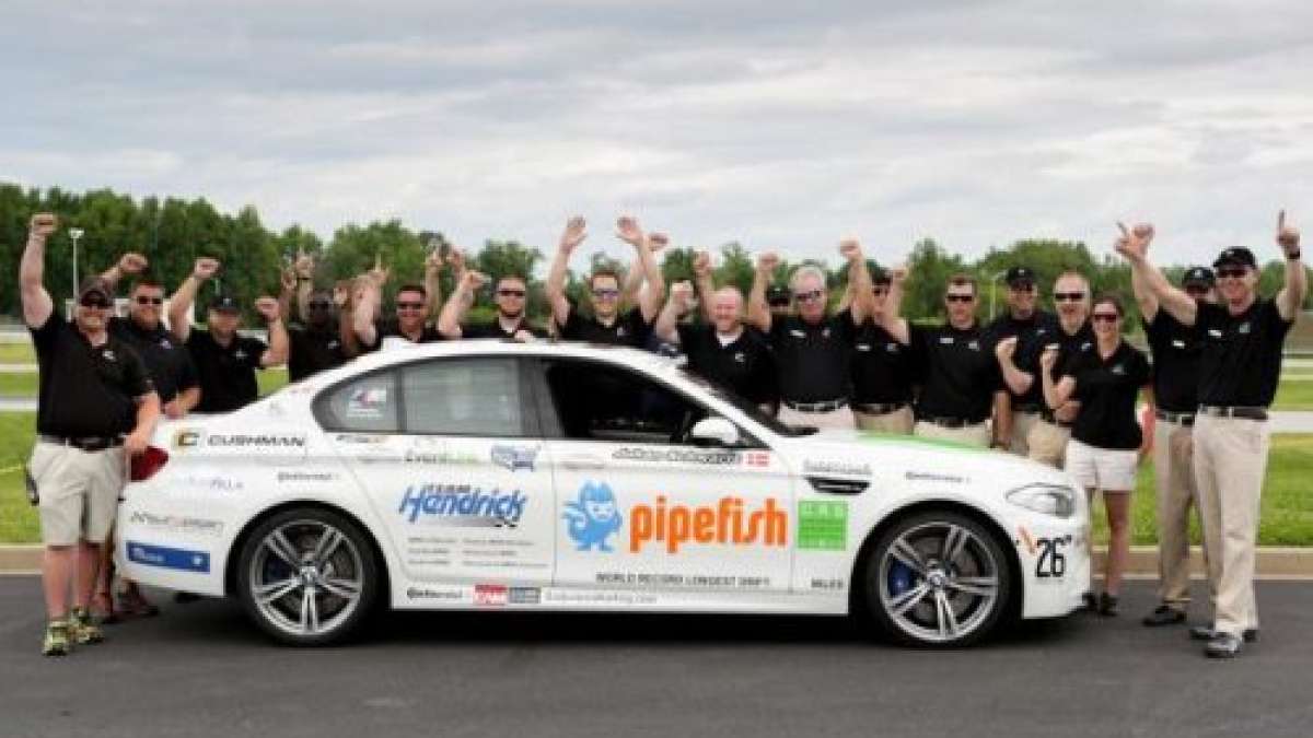 The BMW M5 drift record team
