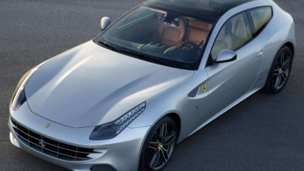 The new Ferrari FF with the glass roof option