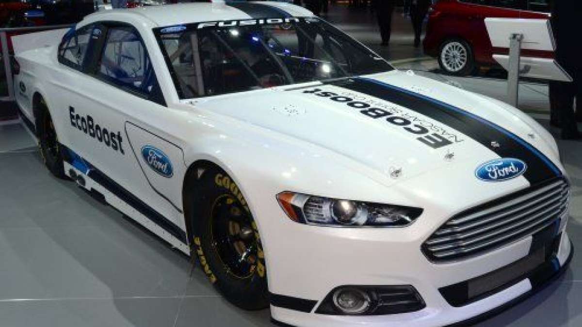 The Ford Fusion EcoBoost NASCAR show car