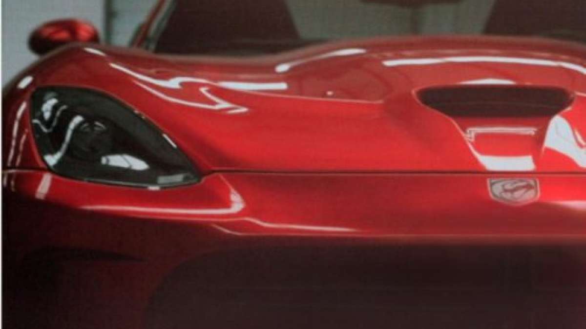 The 2013 SRT Viper in computer generation