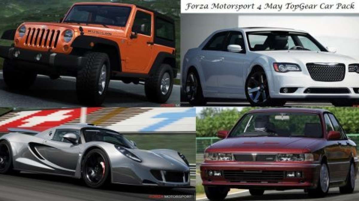 Four vehicles from FM4 May Car pack