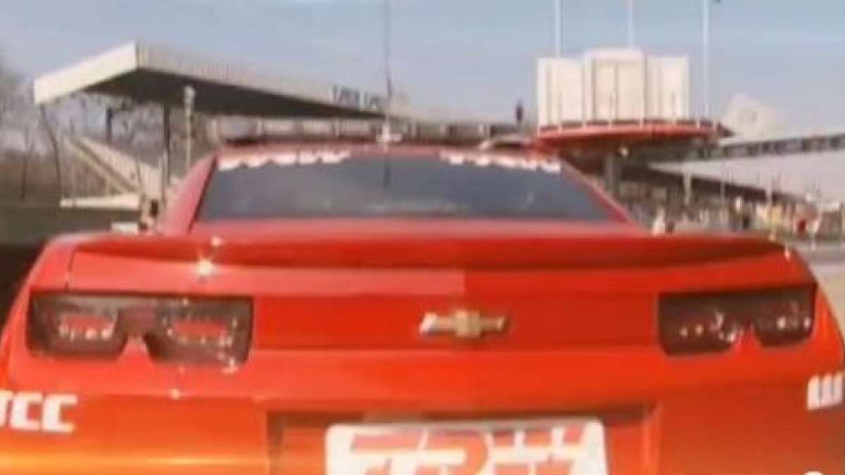 The back end of the Chevy Camaro WTCC safety car