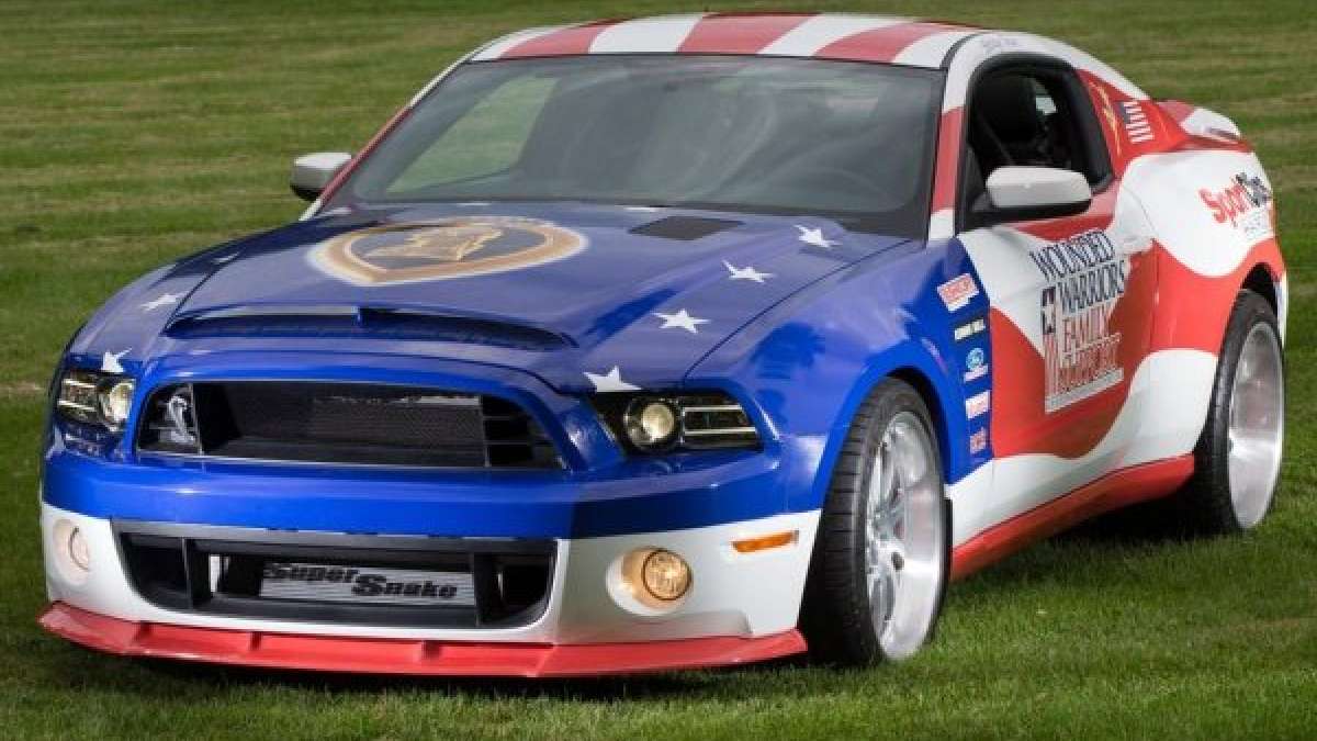 The 2013 Shelby GT500 Super Snake Ford Mustang of the High Five Tour.