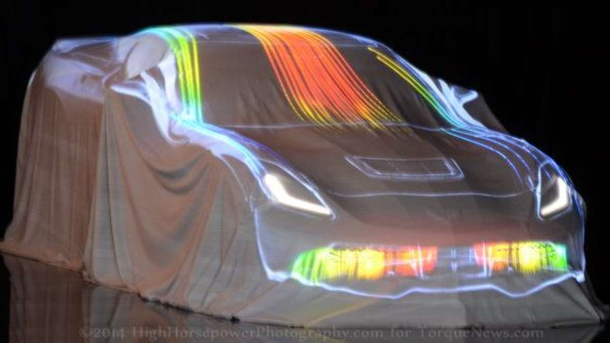 The C7 Corvette at the global debut in Detroit