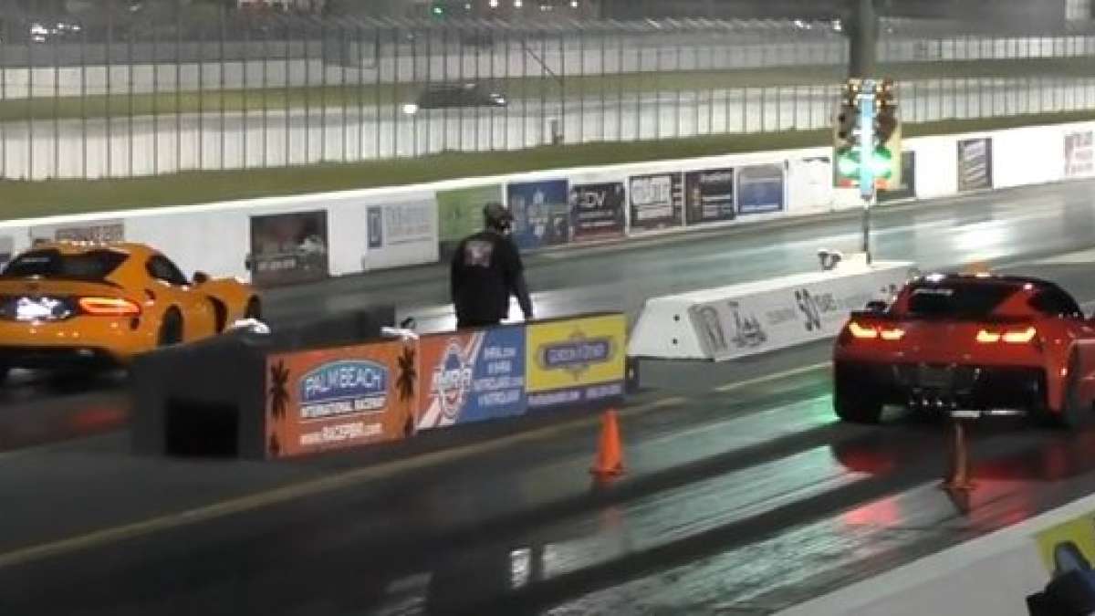 Viper TA, Corvette Z06 drag race