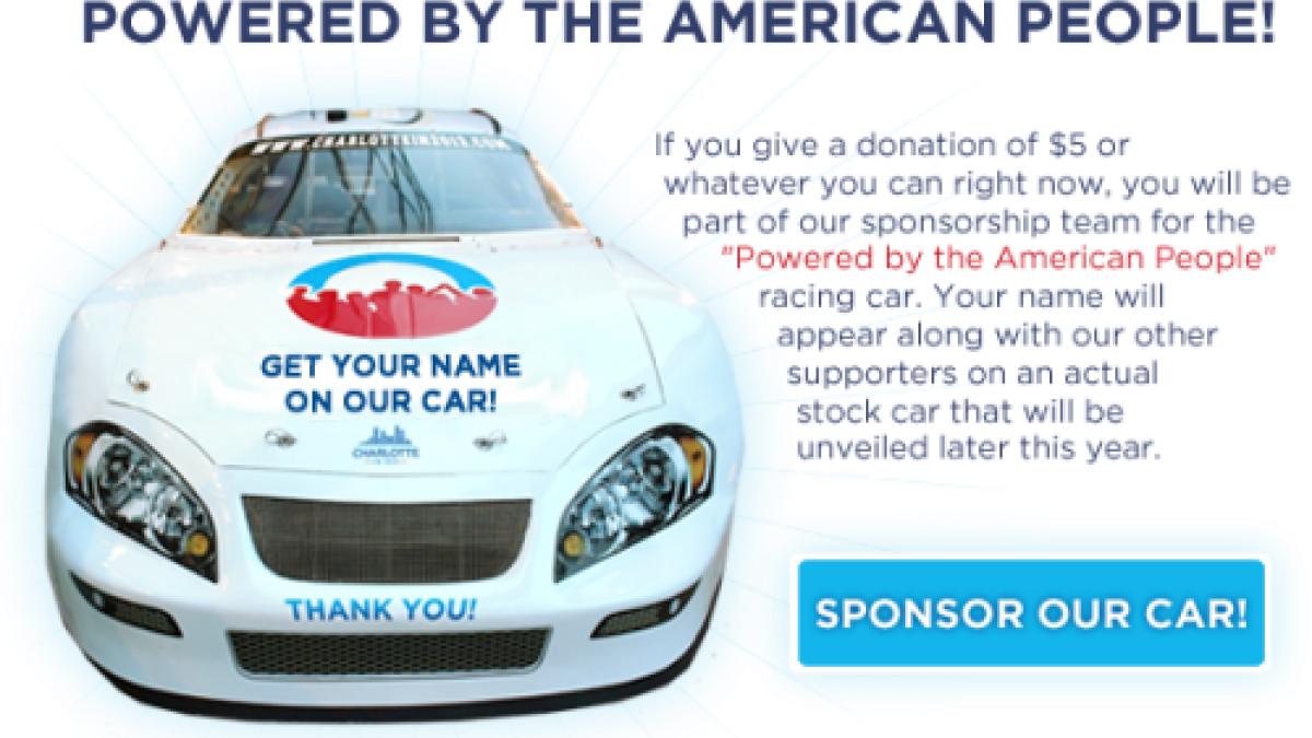DNC Powered by the American People NASCAR