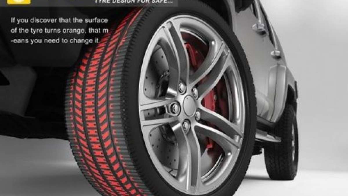 Discolor Tyre