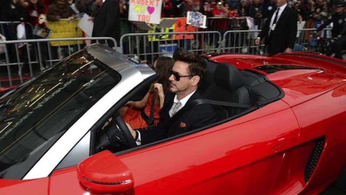 2014 Audi R8 Spyder Iron Man 3 premiere 