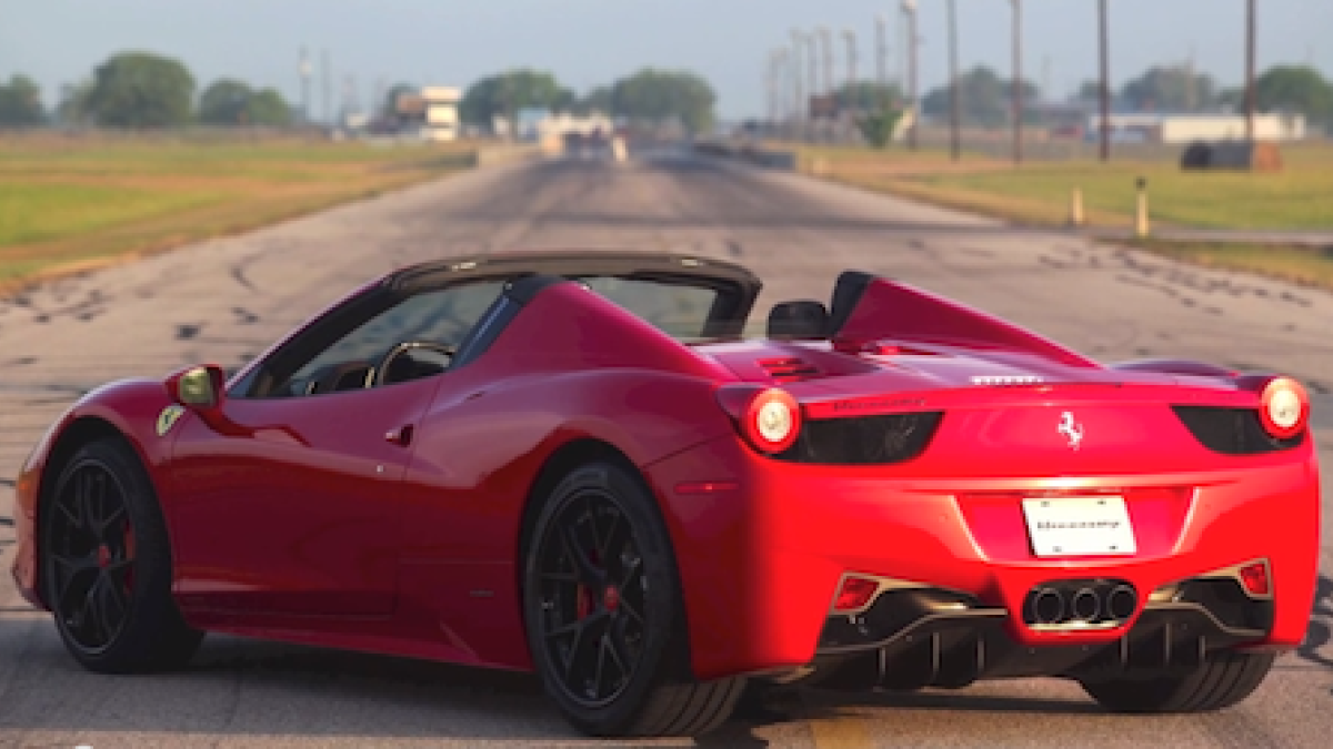 Hennessey 700hp 2013 Ferrari 458 Spider Twin Turbo