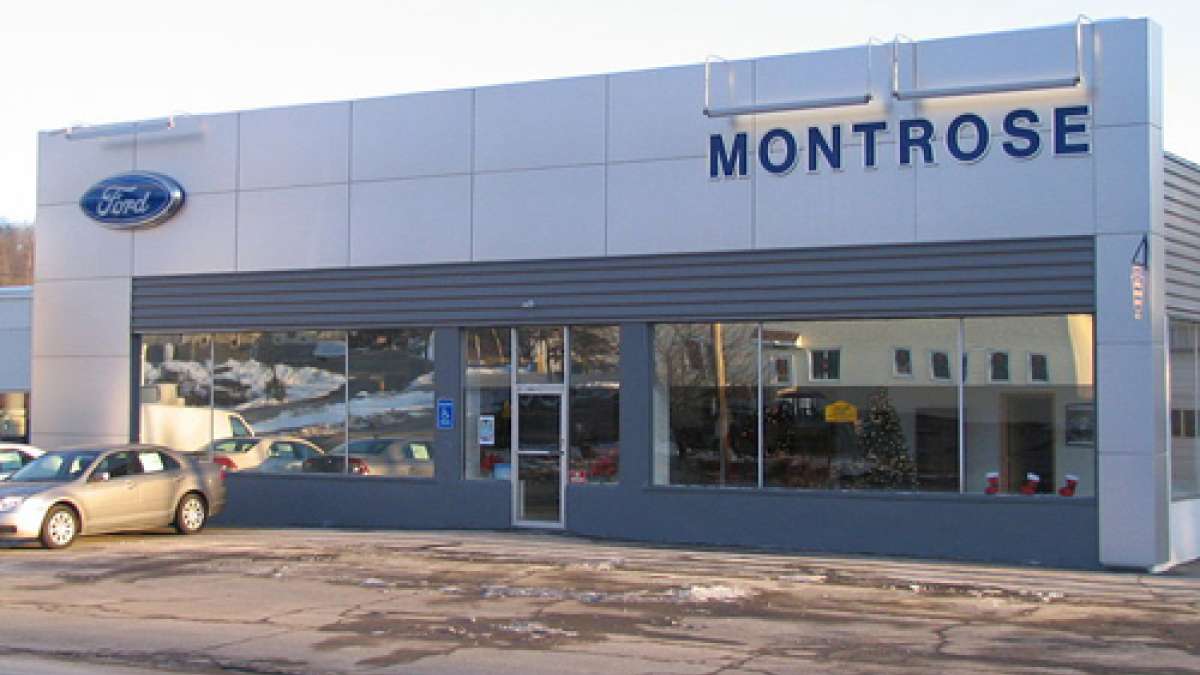 The Montrose PA Ford Dealer. Public domain image from Wikimedia. 
