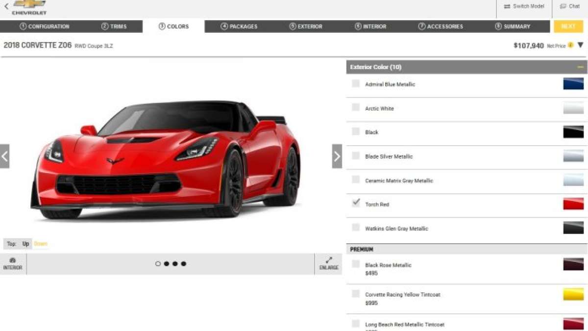 2018 Corvette Z06 Build page