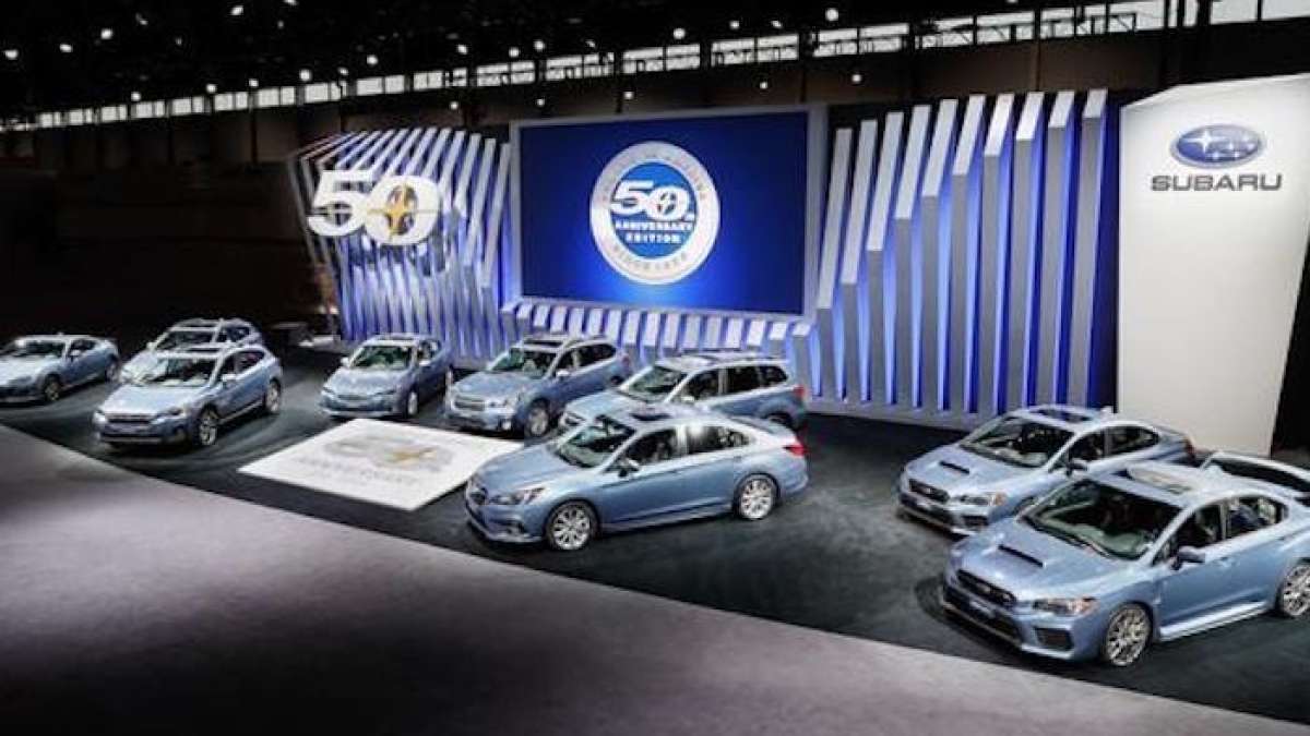2018 Subaru Outback, 2018 Subaru Forester, 2018 Subaru Crosstrek, 50th anniversary models