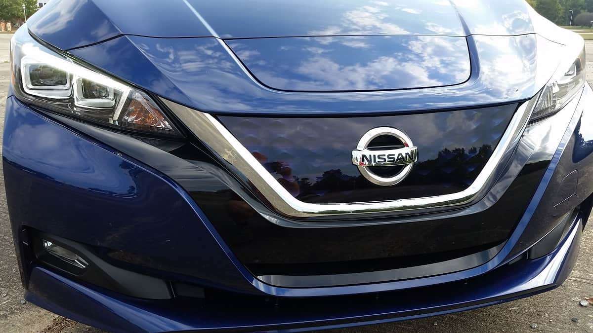 2019 Nisan Leaf PLUS SL Front Grille Deep Blue Pearl Color