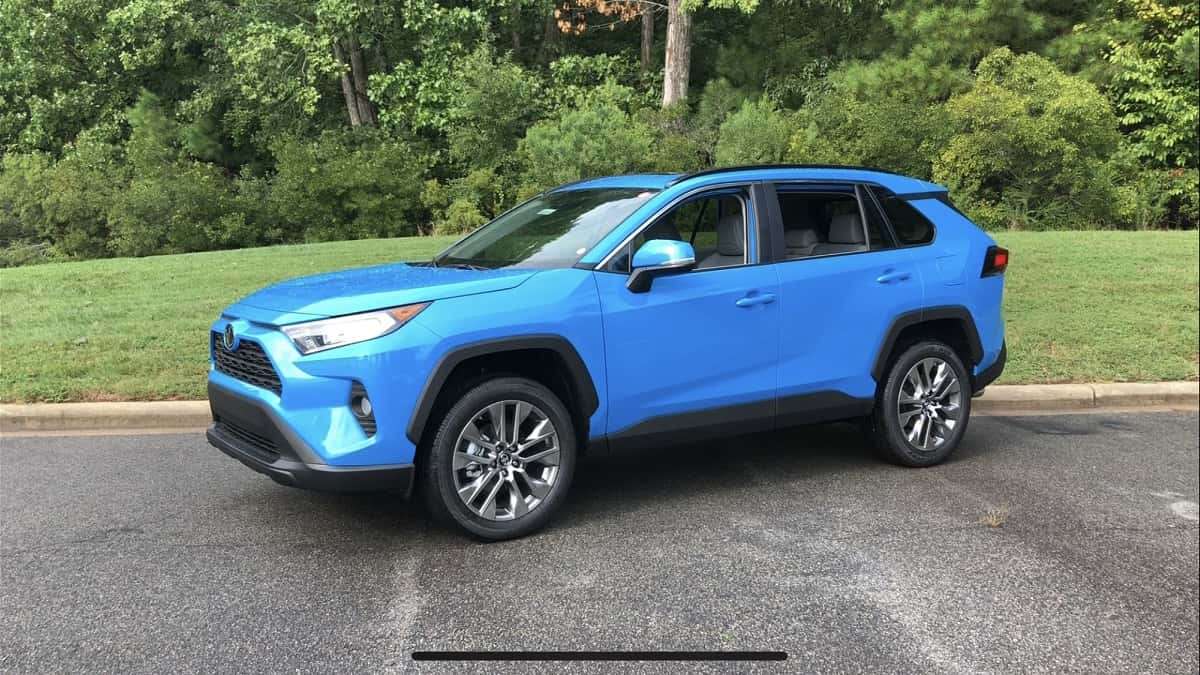 2019 Toyota RAV4 XLE Premium in Blue Flame Color