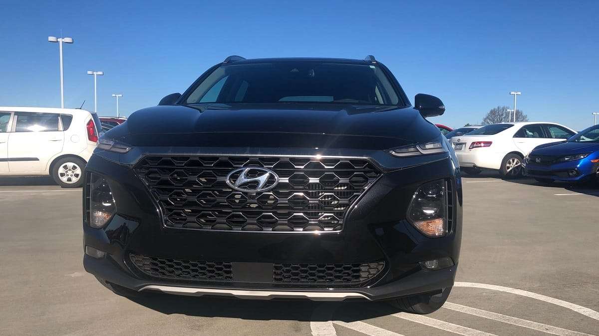 2020 Hyundai Santa Fe Limited 2.0T AWD Black Color Front Grille