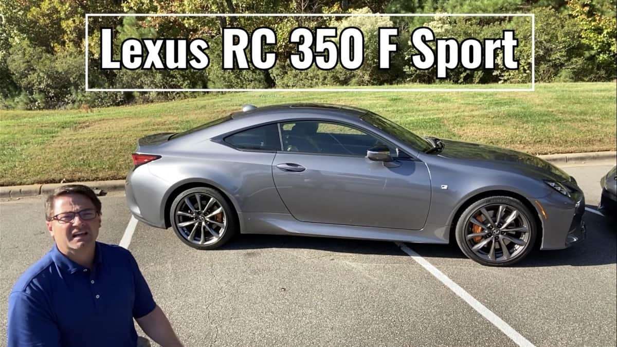2020 Lexus RC 350 F Sport Nebula Gray Pearl profile view