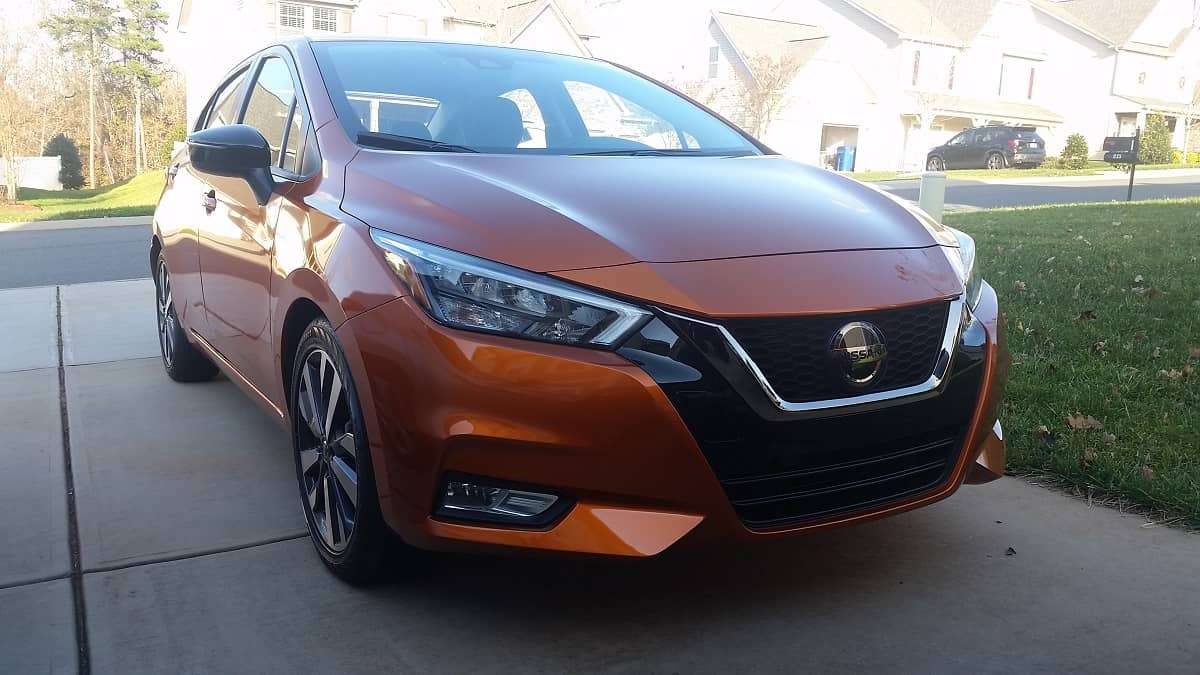 2020 Nissan Versa Monarch Orange Metallic premium color