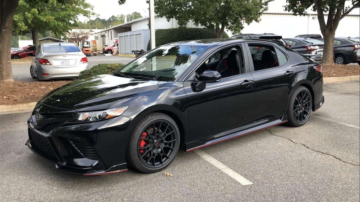 2020 Toyota Camry TRD Midnight Black Metallic Profile View