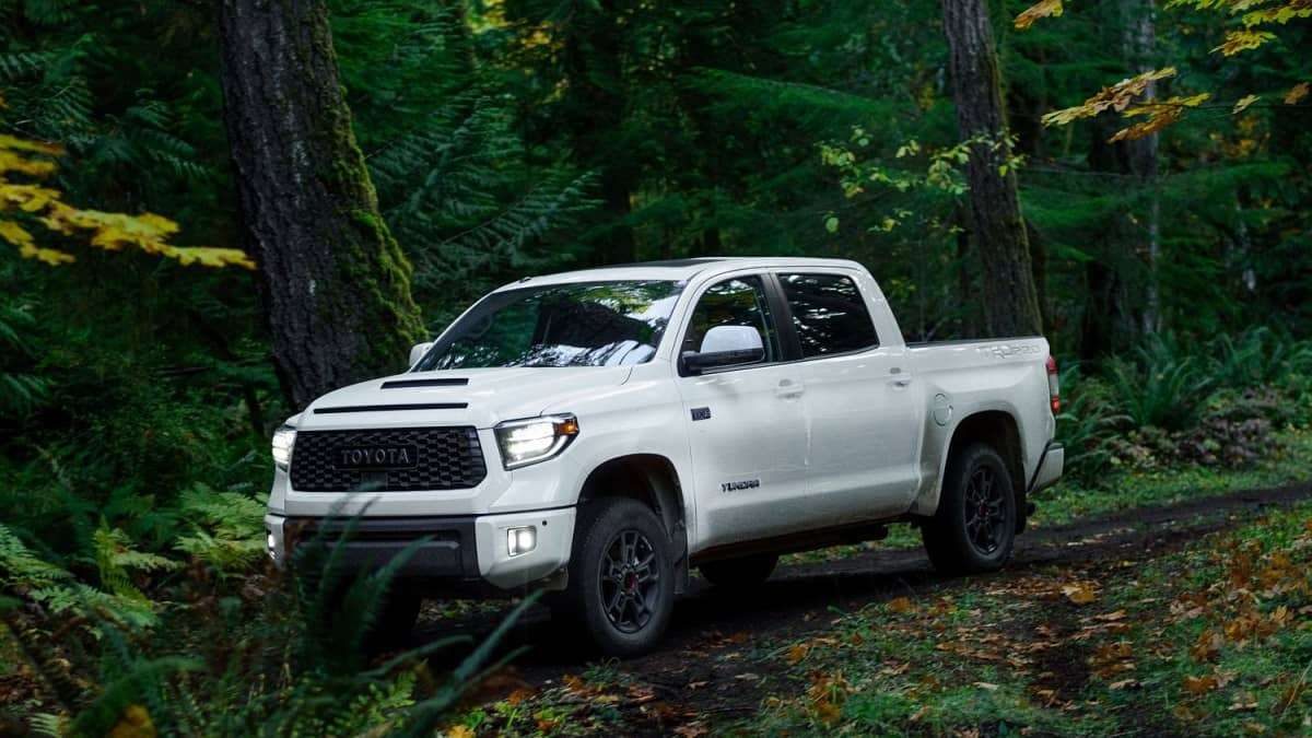 2020 Toyota Tundra TRD Pro super white side view