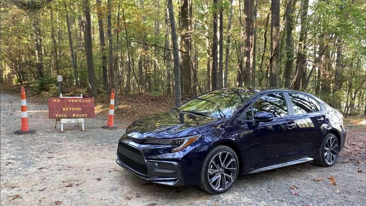 2021 Toyota Corolla XSE Blueprint profile view front end