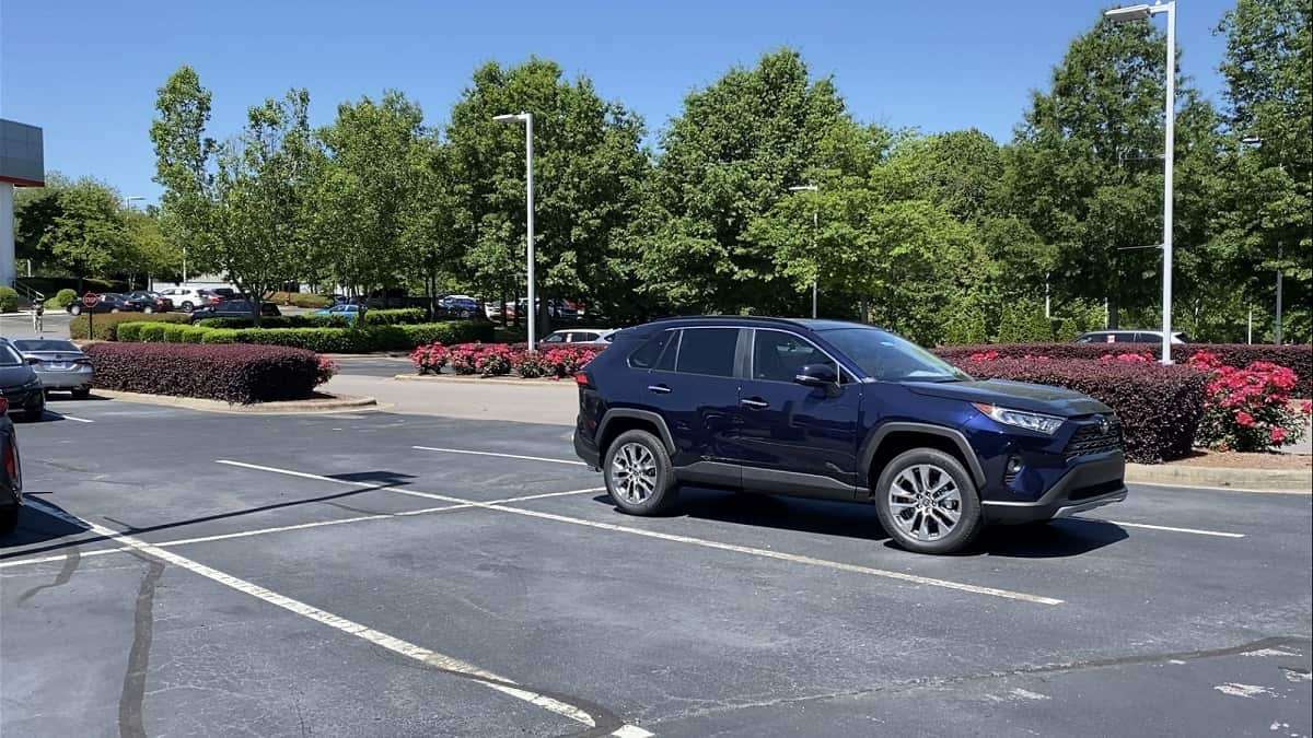 2021 Toyota RAV4 Limited Blueprint color profile view