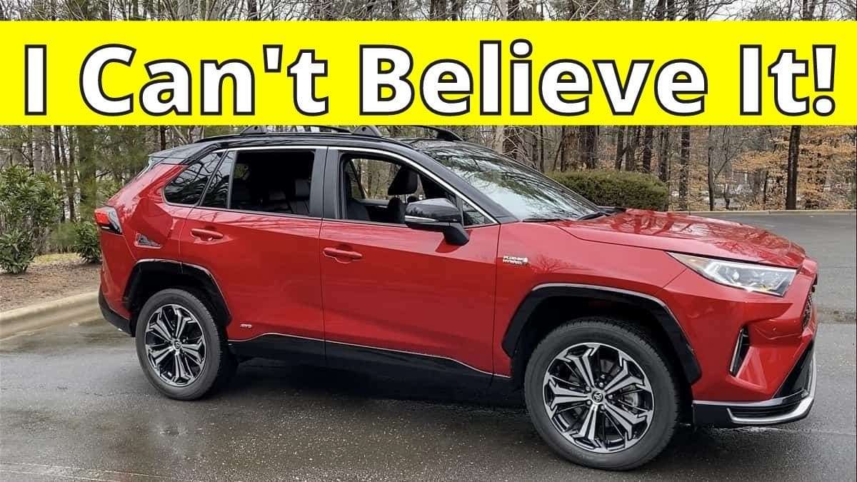 2021 Toyota RAV4 Prime XSE Supersonic Red profile view