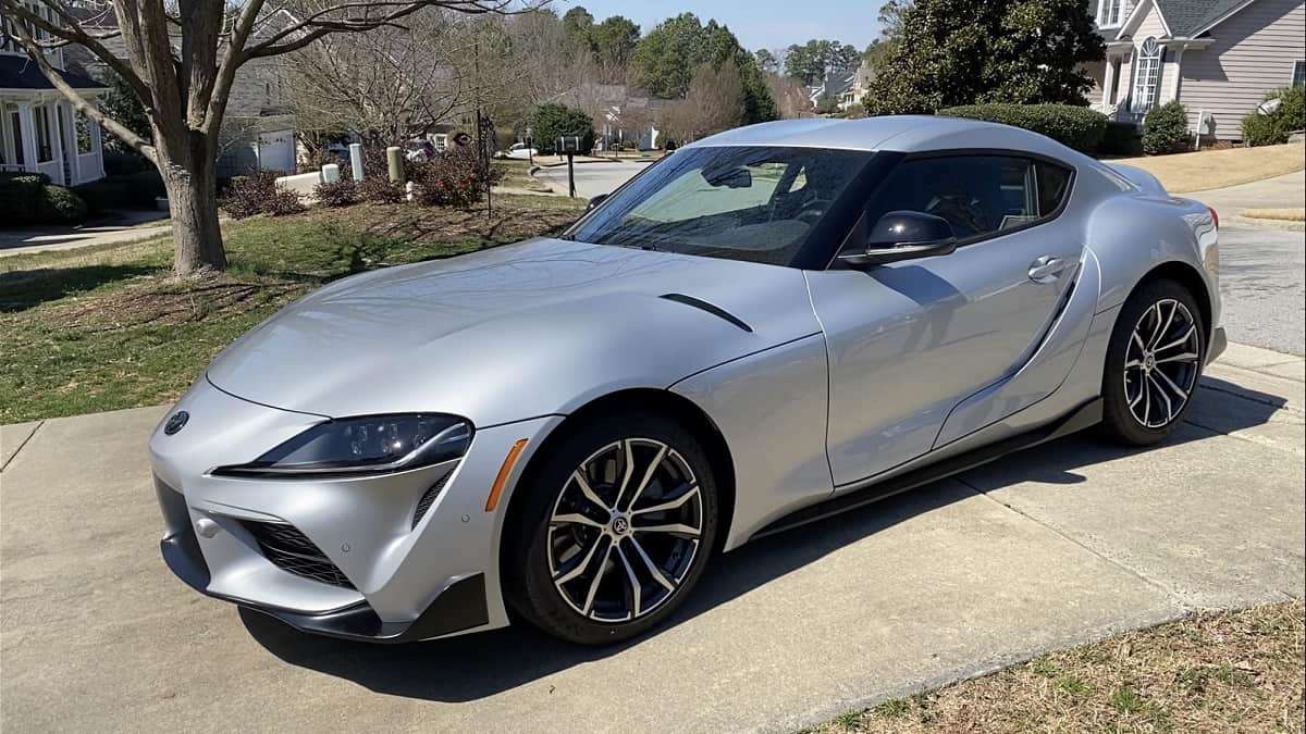 2021 Toyota Supra 2.0 Tungsten profile view front end