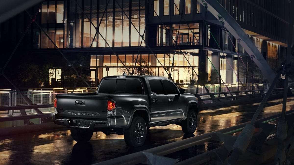 2021 Toyota Tacoma Nightshade Special Edition profile and back end rear end