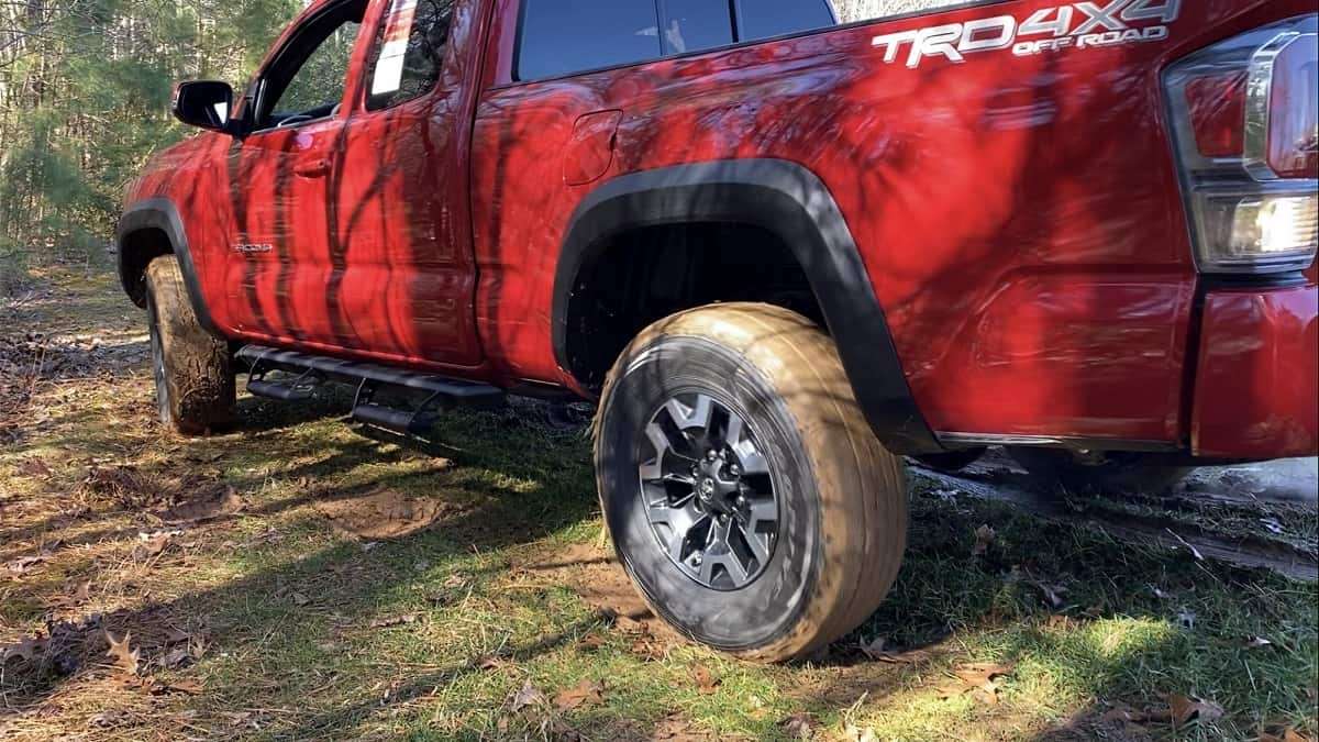 2021 Toyota Tacoma TRD Off-Road Barcelona Red profile back end