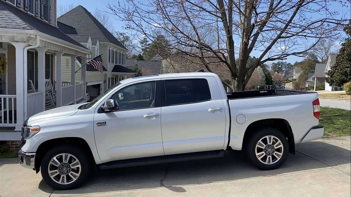 2021 Toyota Tundra 1794 Edition Wind Chill Pearl profile view