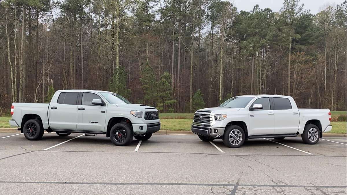 2021 Toyota Tundra TRD Pro Lunar Rock 2021 Toyota Tundra 1794 Edition Wind Chill Pearl profile