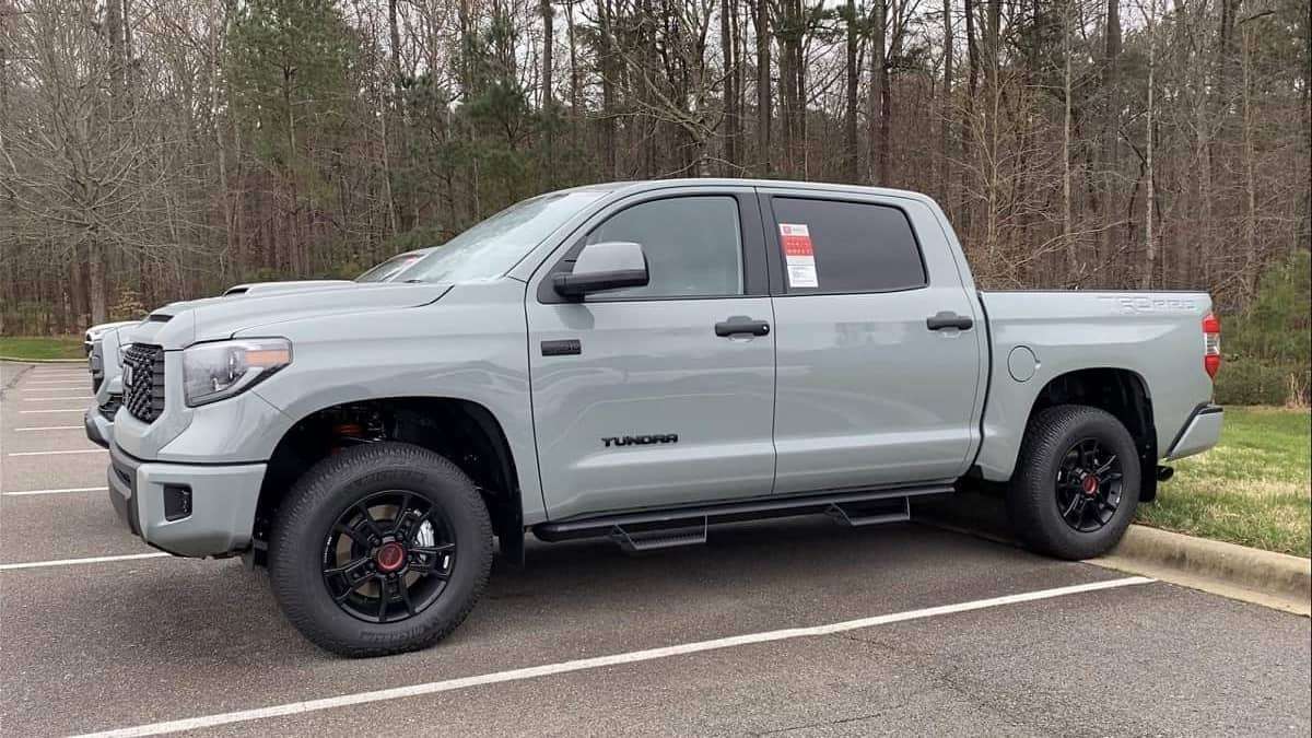 2021 Toyota Tundra TRD Pro Lunar Rock front end profile
