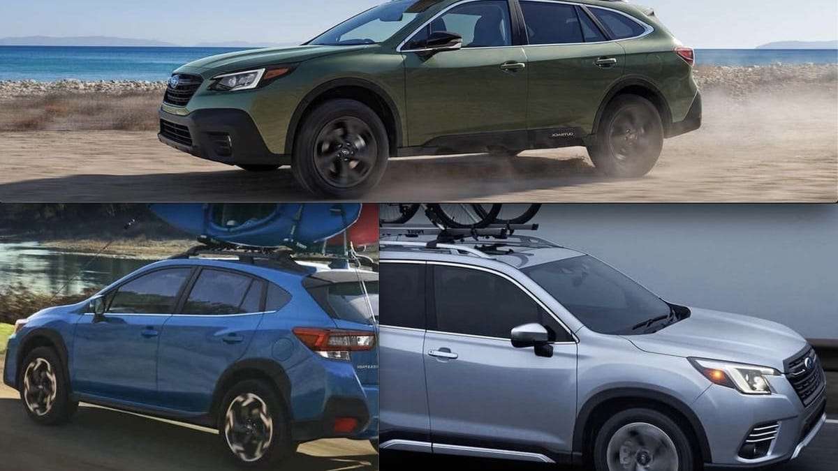 2022 Subaru Outback, 2022 Subaru Crosstrek, 2022 Subaru Forester