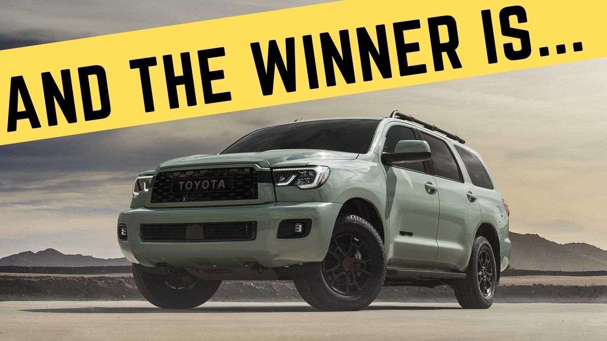 2022 Toyota Sequoia TRD Pro Lunar Rock profile view front end