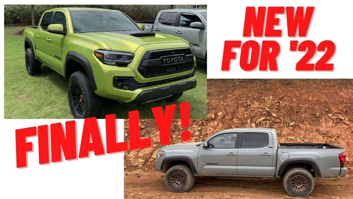 2022 Toyota Tacoma TRD Pro Electric Lime Tacoma Trail Edition Lunar Rock