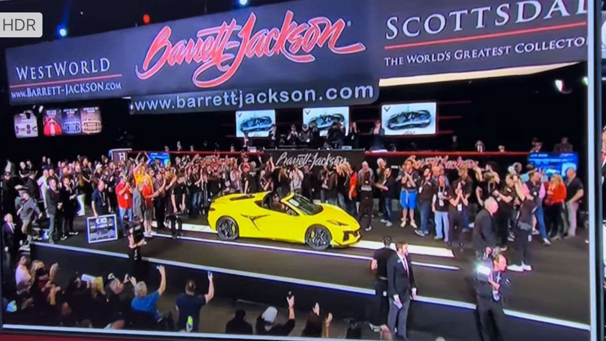 Screenshot of 2023 Chevrolet Corvette Z06 at Barrett-Jackson