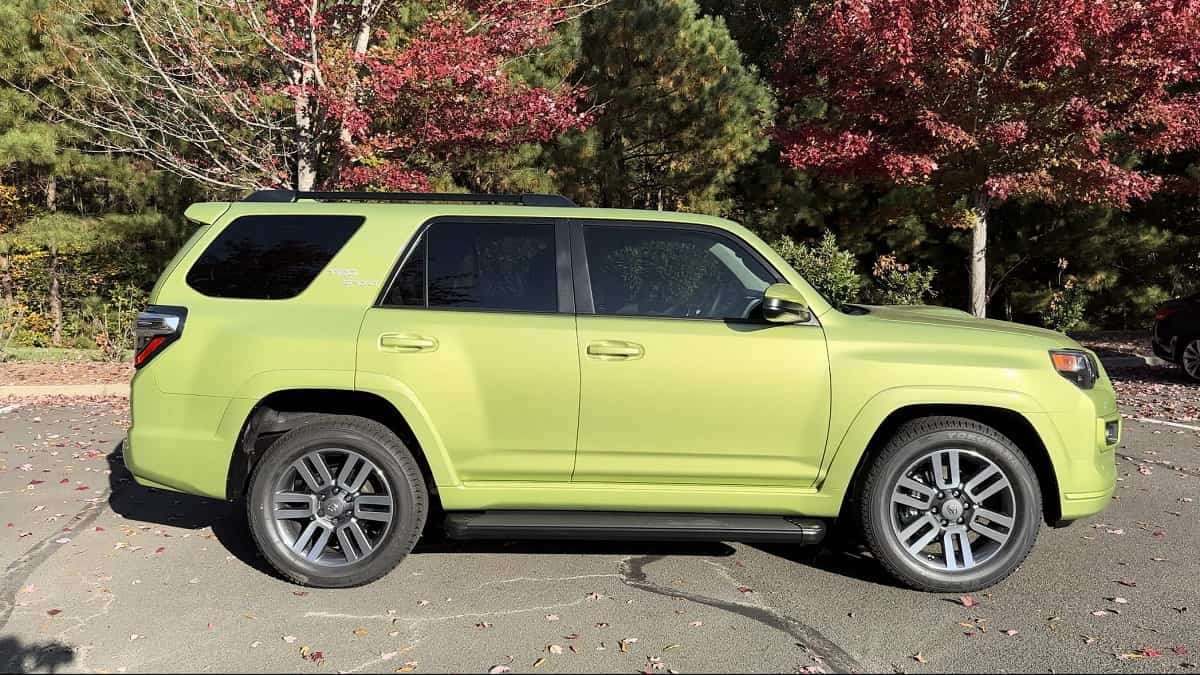 2023 Toyota 4Runner TRD Sport Lime Rush profile view front end
