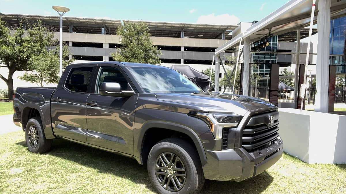 2023 Toyota Tundra SR5 CrewMax SX Package Magnetic Gray Metallic profile view