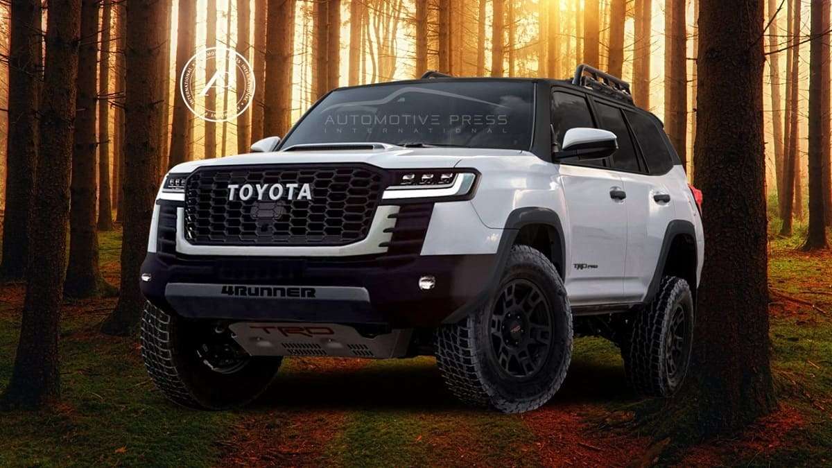 2024 Toyota 4Runner white front end view